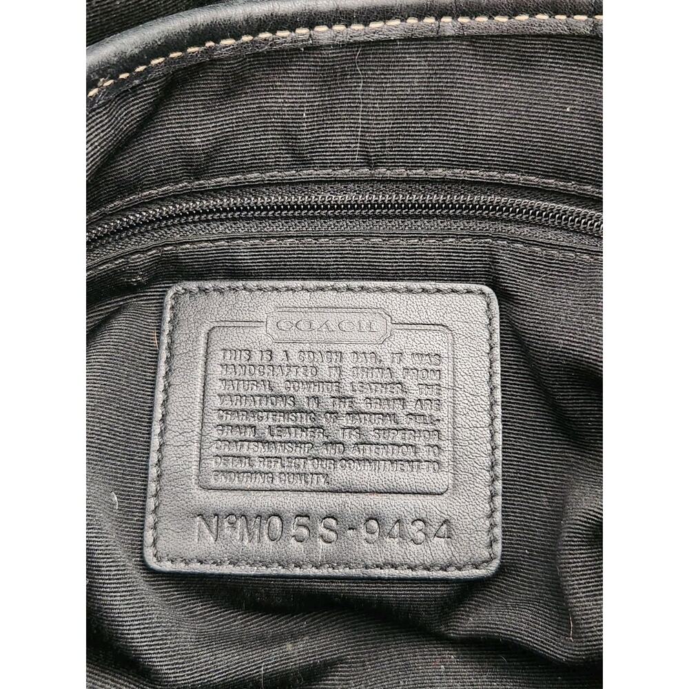 Coach 9434 Vintage Y2K Soho Black Leather Shoulder Bag w/Contrast Stitching - Picture 6 of 13